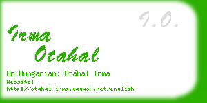 irma otahal business card